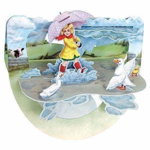 Santoro London Popnrock Puddles Card Santoro London Popnrock Puddles Card