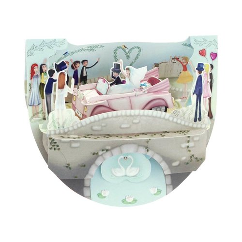 Santoro London Popnrock Wedding Car Card Santoro London Popnrock Wedding Car Card