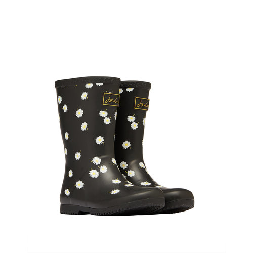 Joules USA Black Daisy Molly Welly Joules USA Black Daisy Molly Welly