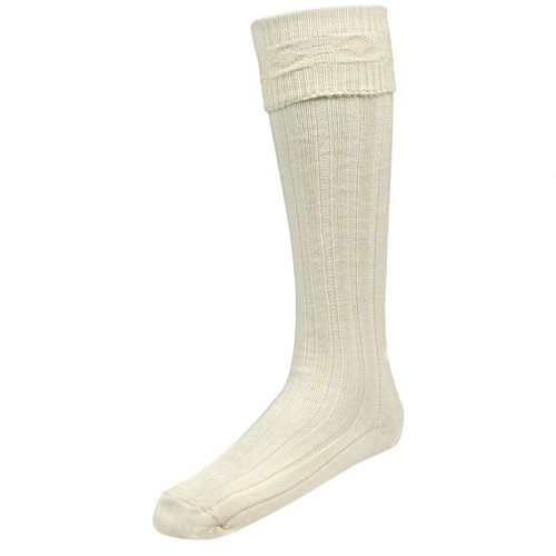 Kilt Hose Plain White Size Medium Kilt Hose Plain White Size Medium