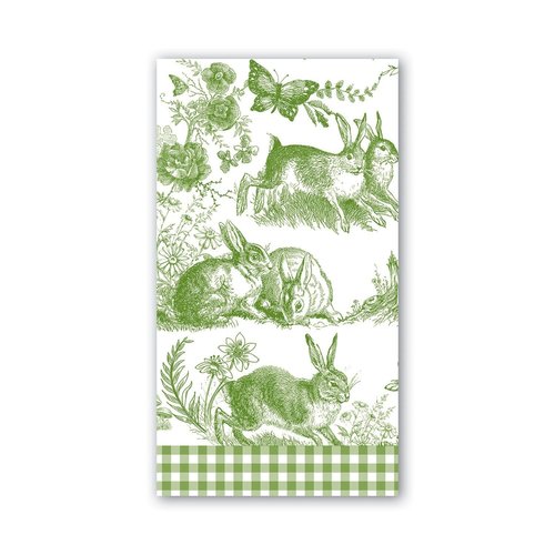 Michel Design Works Michel Bunny Toile Hostess Napkins Michel Design Works Michel Bunny Toile Hostess Napkins