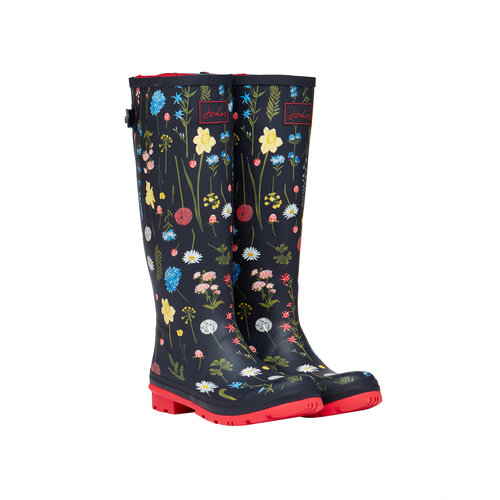 Joules USA Navy Spring Floral Welly Print Joules USA Navy Spring Floral Welly Print