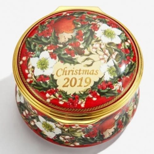 Halcyon Days Halcyon Days 2019 Christmas Box Enamel Box Halcyon Days Halcyon Days 2019 Christmas Box Enamel Box
