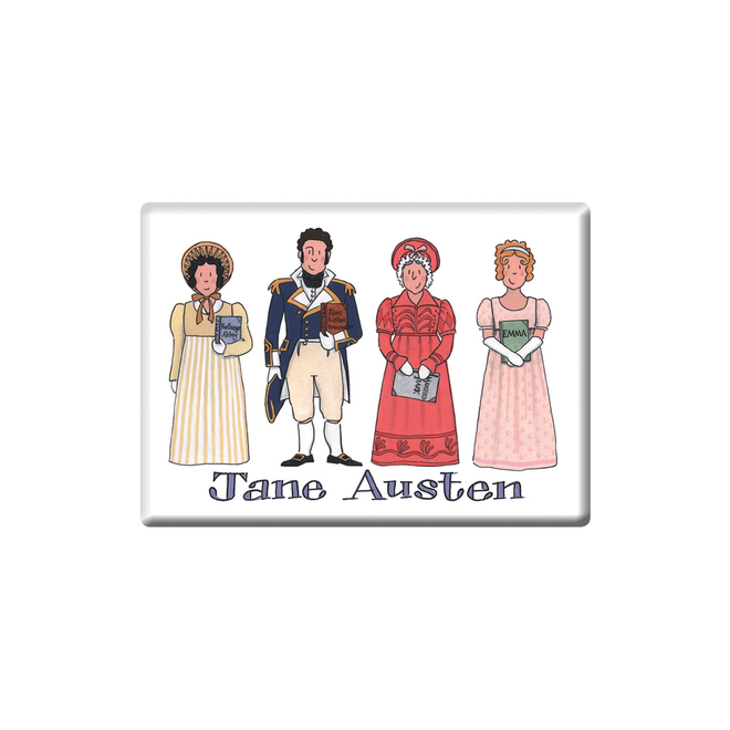 Alison Gardiner Jane Austen Fridge Magnet