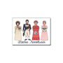 Alison Gardener Jane Austen Fridge Magnet