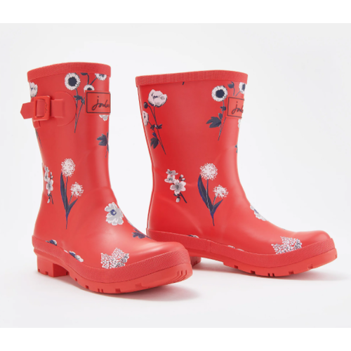 Joules USA Red Botanical Molly Welly Joules USA Red Botanical Molly Welly