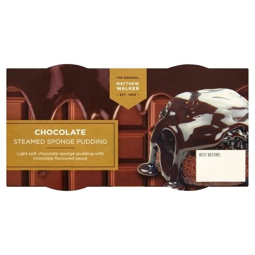 Matthew Walker Steamed Chocolate Sponge Pudding 2 pack Matthew Walker Steamed Chocolate Sponge Pudding 2 pack
