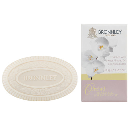 Bronnley orchid triple milled 100g bar soap Bronnley orchid triple milled 100g bar soap