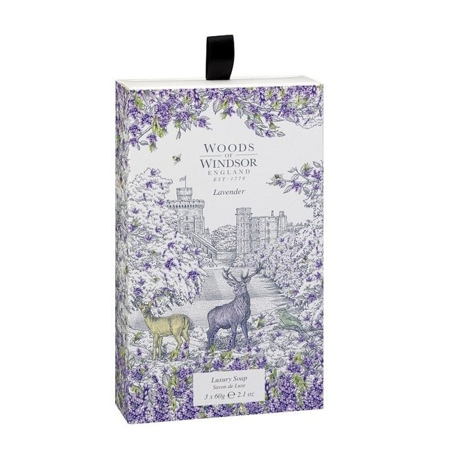 Woods of Windsor Lavender Luxury Soap 3 pack