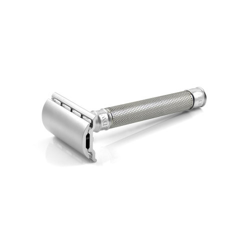 Edwin Jagger Double Edge Stainless Steel Safety Razor Knurled Handle Edwin Jagger Double Edge Stainless Steel Safety Razor Knurled Handle