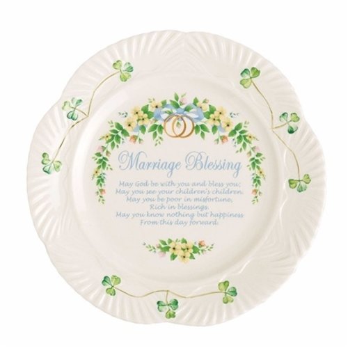 Belleek Marriage Plate Belleek Marriage Plate