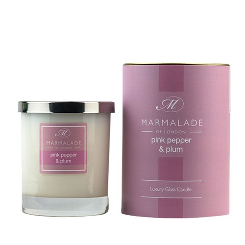 Marmalade of London Pink Pepper and Plum Glass Candle Marmalade of London Pink Pepper and Plum Glass Candle