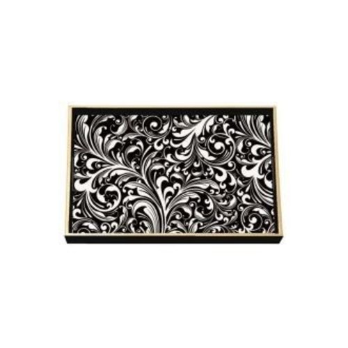 Michel Design Works Black Florentine Wooden Vanity Tray Michel Design Works Black Florentine Wooden Vanity Tray
