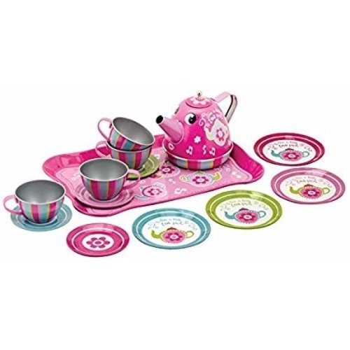 Schylling Schylling Musical Tin Tea Set Schylling Schylling Musical Tin Tea Set