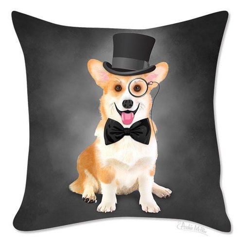 Cultured Corgi Pillow Cover Cultured Corgi Pillow Cover