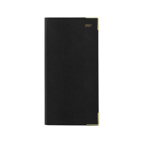 Letts of London Classic Slim Landscape Week to View Diary with Appointments 2021 Black Letts of London Classic Slim Landscape Week to View Diary with Appointments 2021 Black