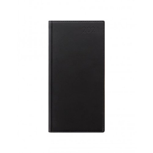Letts of London Verona Slim Week to View Diary 2021 Black Letts of London Verona Slim Week to View Diary 2021 Black