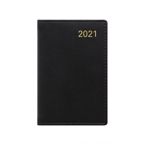 Letts of London Belgravia Mini Pocket Week to View Leather Diary with Planners 2021 Black Letts of London Belgravia Mini Pocket Week to View Leather Diary with Planners 2021 Black