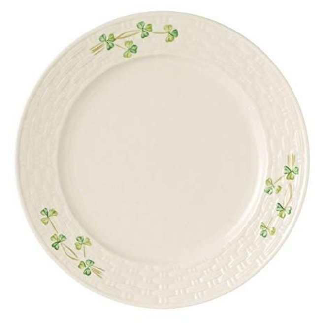 Belleek Shamrock Dinner Plate