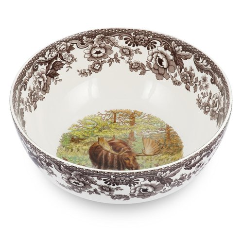 Spode Spode Woodland Round Salad Bowl Moose Spode Spode Woodland Round Salad Bowl Moose
