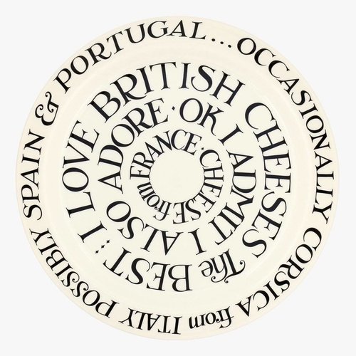 Emma Bridgewater Black Toast Cheese Serving Plate Emma Bridgewater Black Toast Cheese Serving Plate