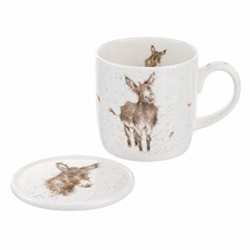 Wrendale Wrendale Gentle Jack Donkey Mug & Coaster Set Wrendale Wrendale Gentle Jack Donkey Mug & Coaster Set