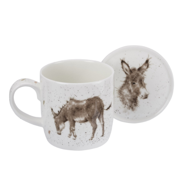 Gentle Jack Donkey Mug & Coaster Set