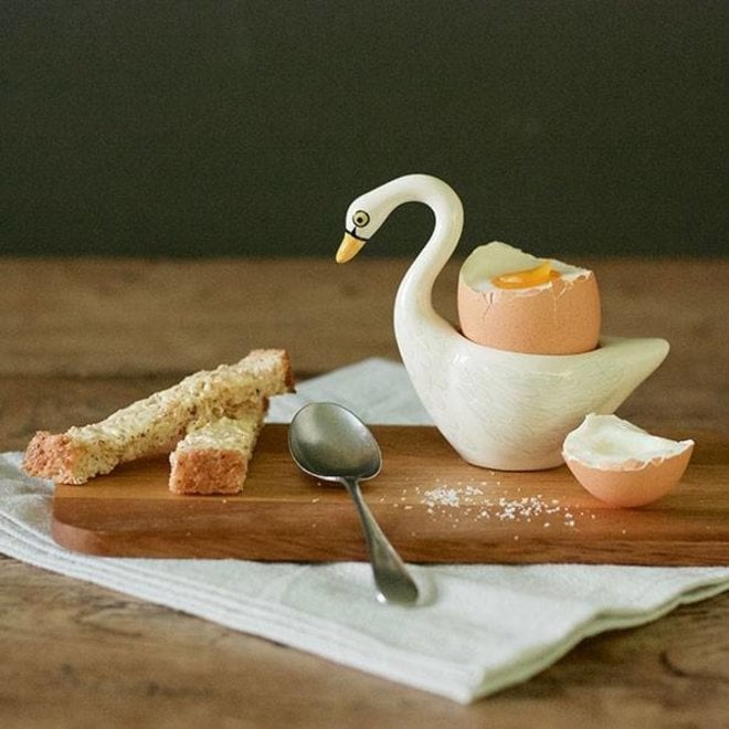 Egg Cup White Swan