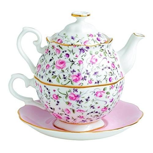Royal Albert Rose Confetti Tea For One Royal Albert Rose Confetti Tea For One