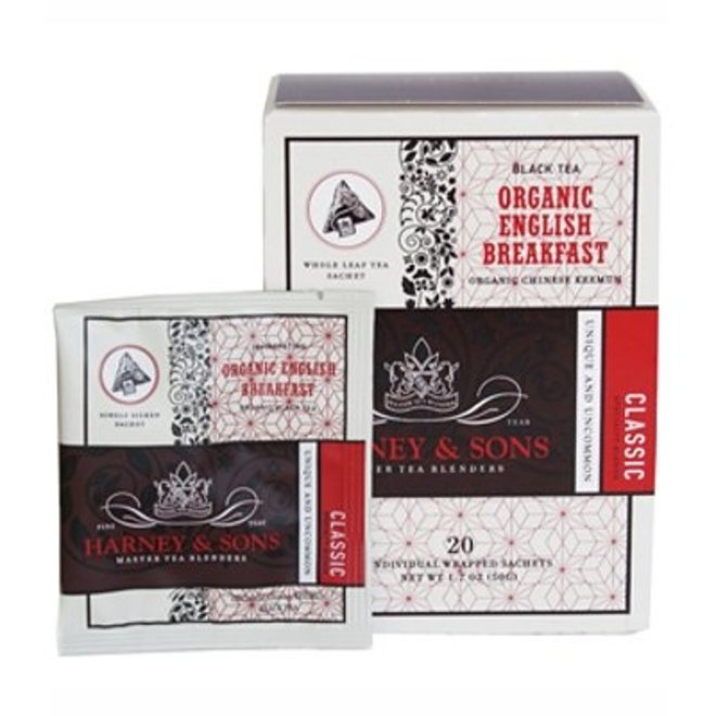 Harney & Sons Organic English Breakfast 20s Box