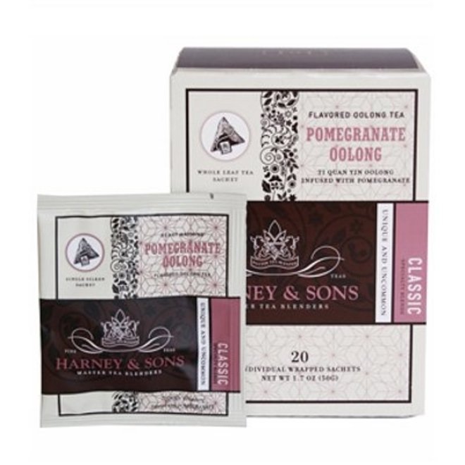 Harney & Sons Pomegranate Oolong Box of 20 Wrapped Sachets