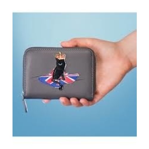 Vendula London Cats Small Ziparound Wallet Grey Vendula London Cats Small Ziparound Wallet Grey
