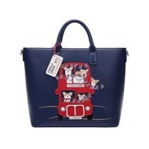Vendula London Corgis London Bus Carry All Tote Vendula London Corgis London Bus Carry All Tote