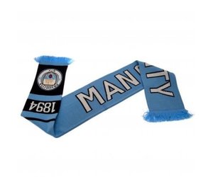 New Manchester City Adults Scarf 47 Fair Isle Football Scarf New Manchester City Adults Scarf 47 Fair Isle Football Scarf