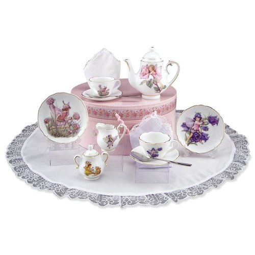 Flower Fairies Flower Fairies Medium Tea Set in Hat Box Flower Fairies Flower Fairies Medium Tea Set in Hat Box
