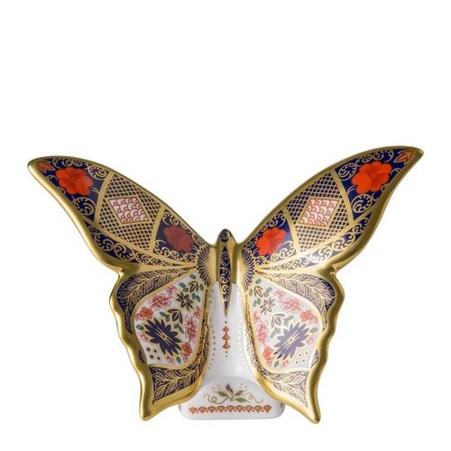 Royal Crown Derby Old Imari Solid Gold Band Butterfly Royal Crown Derby Old Imari Solid Gold Band Butterfly