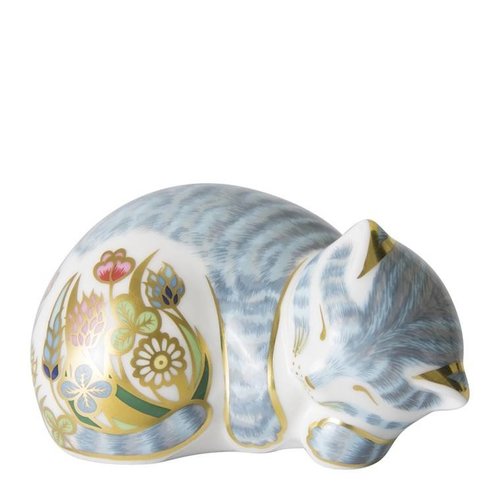 Royal Crown Derby Sleeping Tabby Kitten Royal Crown Derby Sleeping Tabby Kitten