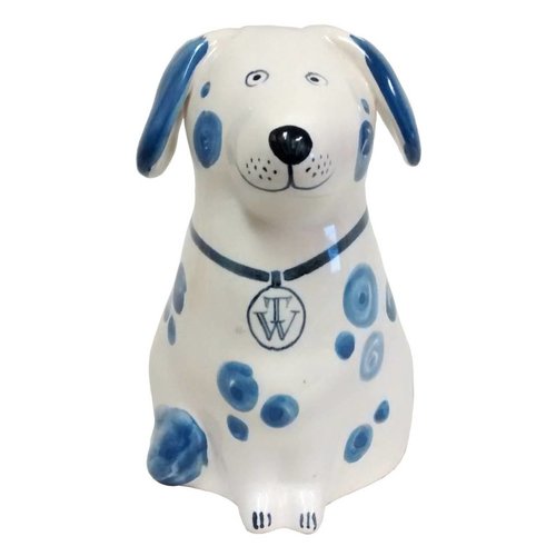 Rye Pottery Rye Dog - Blue With Initials Rye Pottery Rye Dog - Blue With Initials