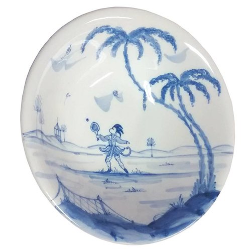 Isis Ceramics Isis Blue Sporting Monkeys - Ace - Cereal Bowl Isis Ceramics Isis Blue Sporting Monkeys - Ace - Cereal Bowl