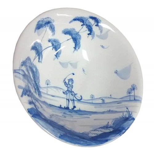 Isis Ceramics Isis Blue Sporting Monkeys - Reginald - Cereal Bowl Isis Ceramics Isis Blue Sporting Monkeys - Reginald - Cereal Bowl