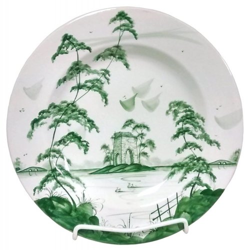 Isis Ceramics Isis Green English Garden - The Ruin - Dinner Plate Isis Ceramics Isis Green English Garden - The Ruin - Dinner Plate