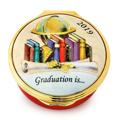 Halcyon Days 2019 Graduation Enamel Box Halcyon Days 2019 Graduation Enamel Box