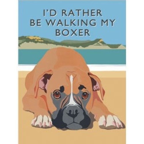 Original Metal Sign Co. I'd Rather Be Walking My Boxer Metal Sign Original Metal Sign Co. I'd Rather Be Walking My Boxer Metal Sign