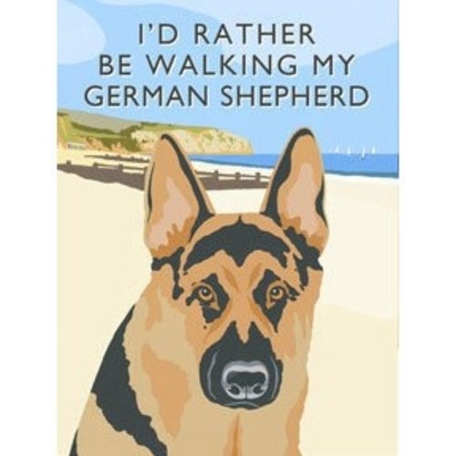 Original Metal Sign Co. I'd Rather Be Walking My German Shepherd Metal Sign Original Metal Sign Co. I'd Rather Be Walking My German Shepherd Metal Sign