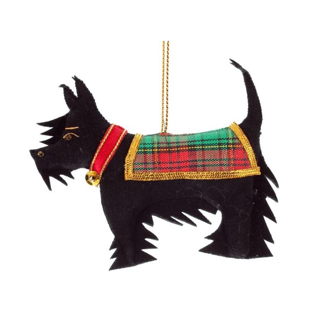 St. Nicolas Black Scottie Dog Ornament