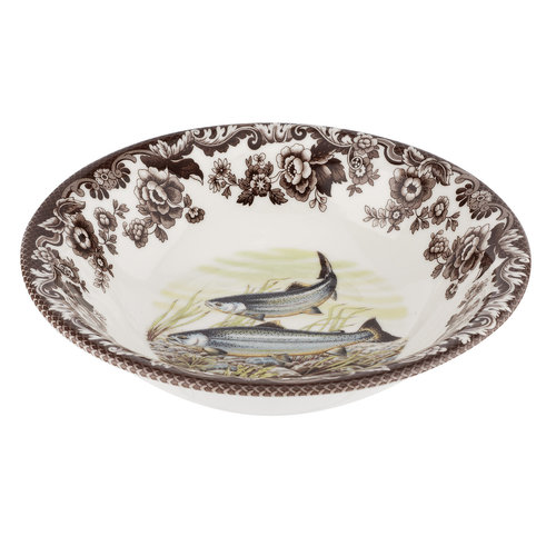 Spode Woodland Spode King Salmon Cereal Bowl Spode Woodland Spode King Salmon Cereal Bowl