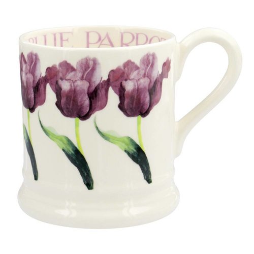 Emma Bridgewater Emma Bridgewater 1/2 Pint Mug - Blue Parrot Tulip Emma Bridgewater Emma Bridgewater 1/2 Pint Mug - Blue Parrot Tulip