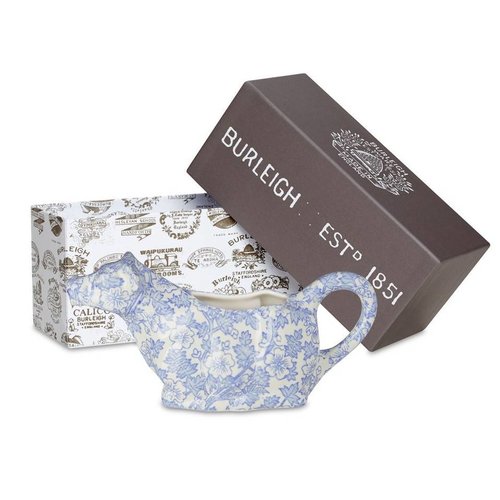 Burleigh Pottery Burgess Chintz Blue Cow Creamer - Boxed Burleigh Pottery Burgess Chintz Blue Cow Creamer - Boxed