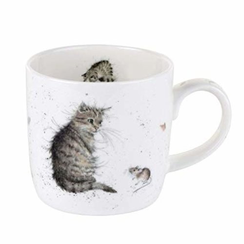 Wrendale Wrendale Cat & Mouse Mug 11oz Wrendale Wrendale Cat & Mouse Mug 11oz
