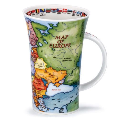 Dunoon Dunoon Glencoe Map of Europe Mug Dunoon Dunoon Glencoe Map of Europe Mug